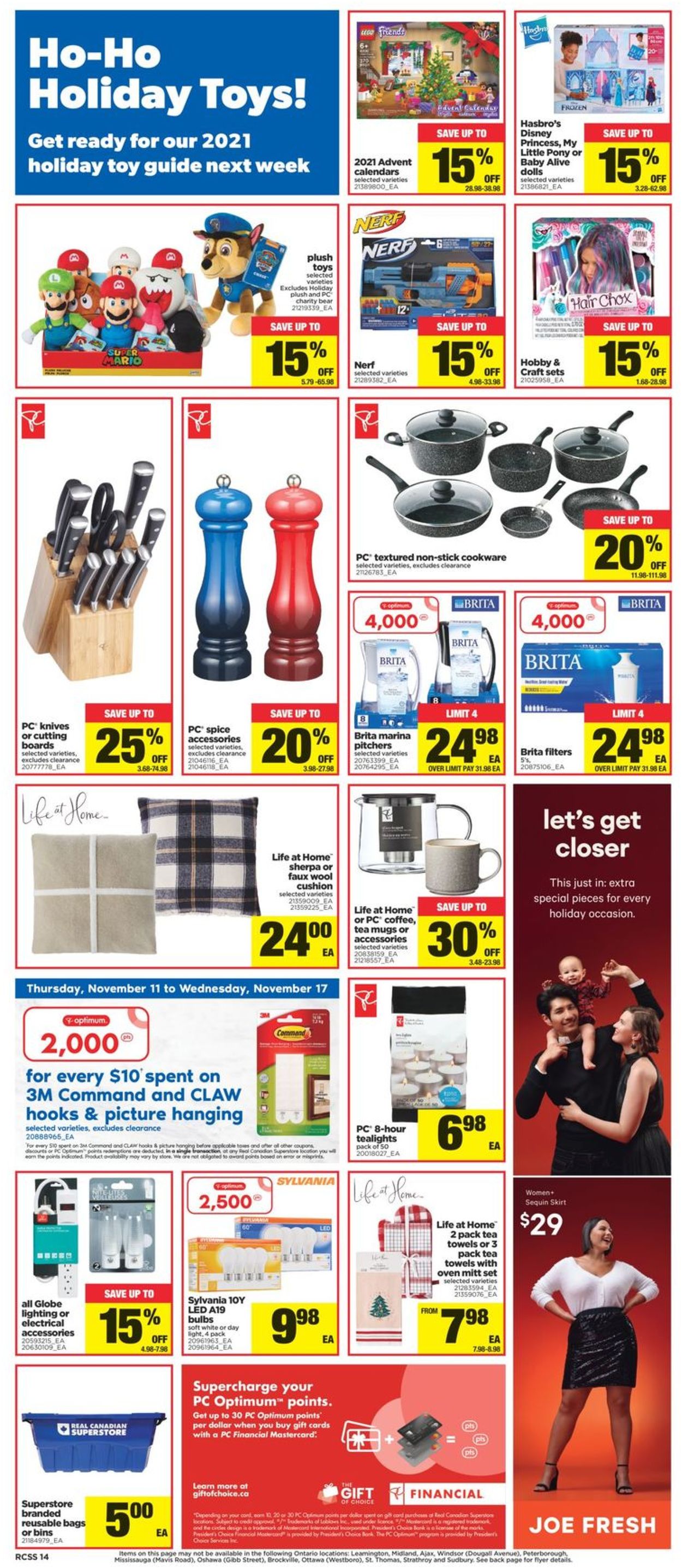 Real Canadian Superstore Flyer from 11/11/2021