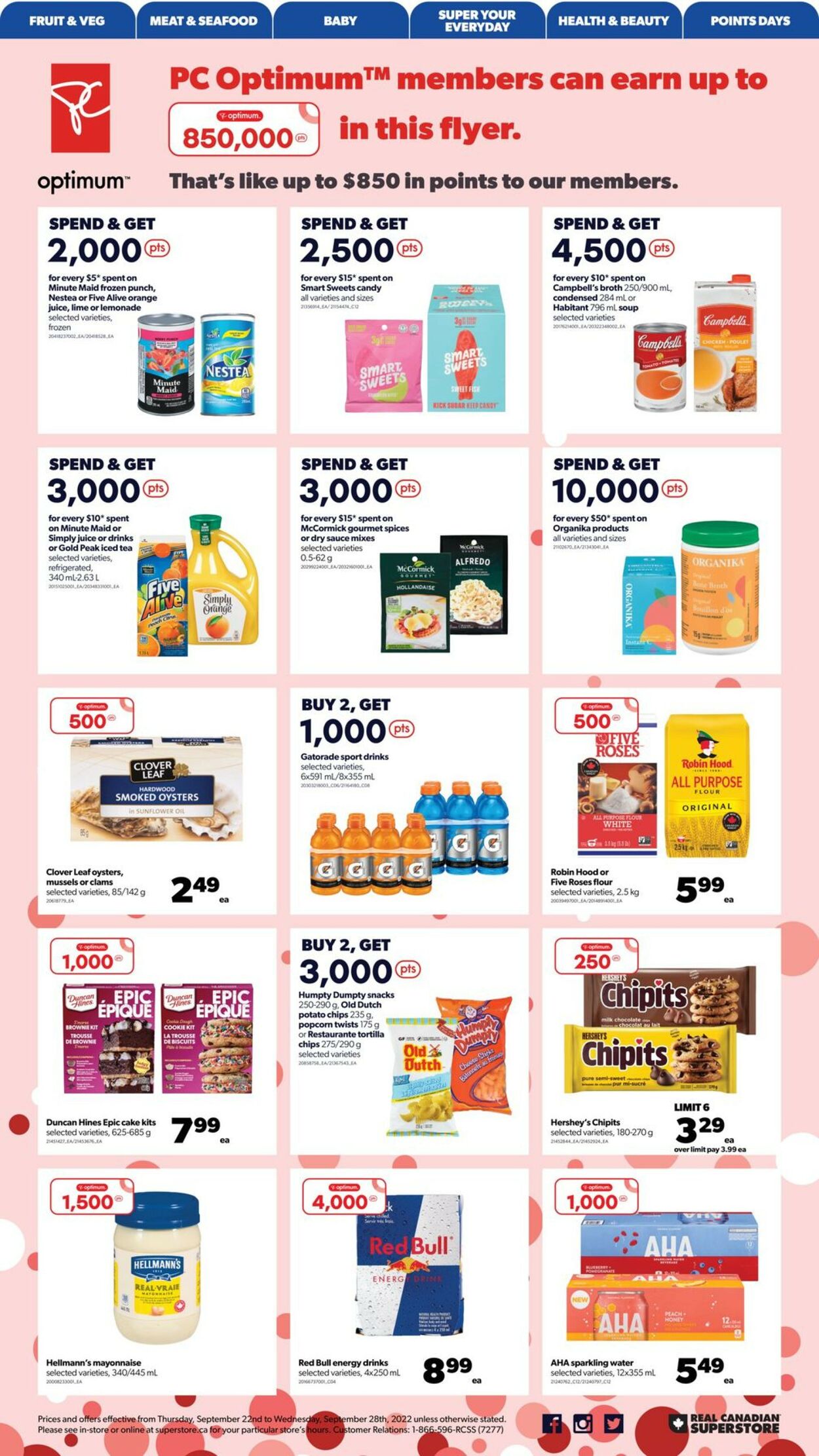 Real Canadian Superstore Flyer from 09/22/2022