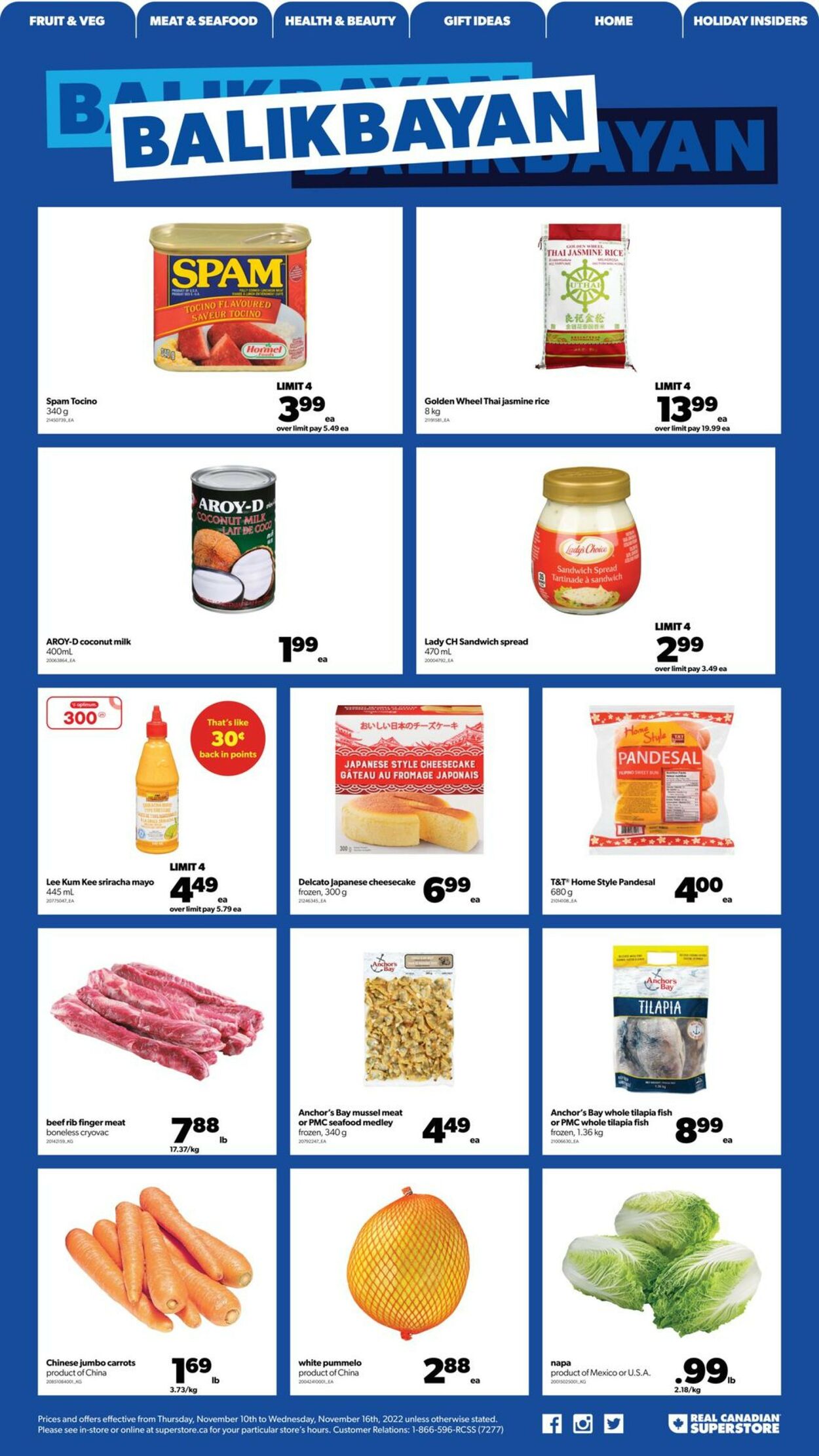 Real Canadian Superstore Flyer from 11/10/2022