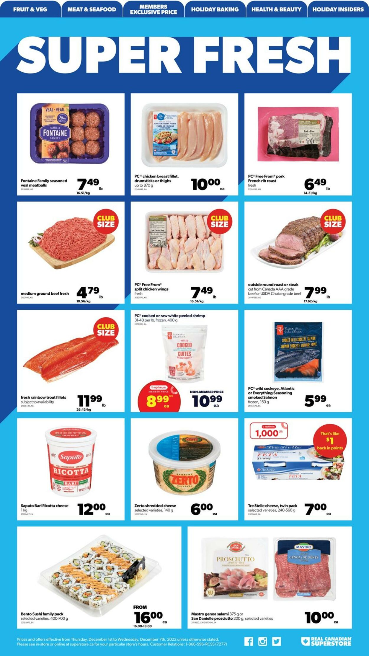 Real Canadian Superstore Flyer from 12/01/2022