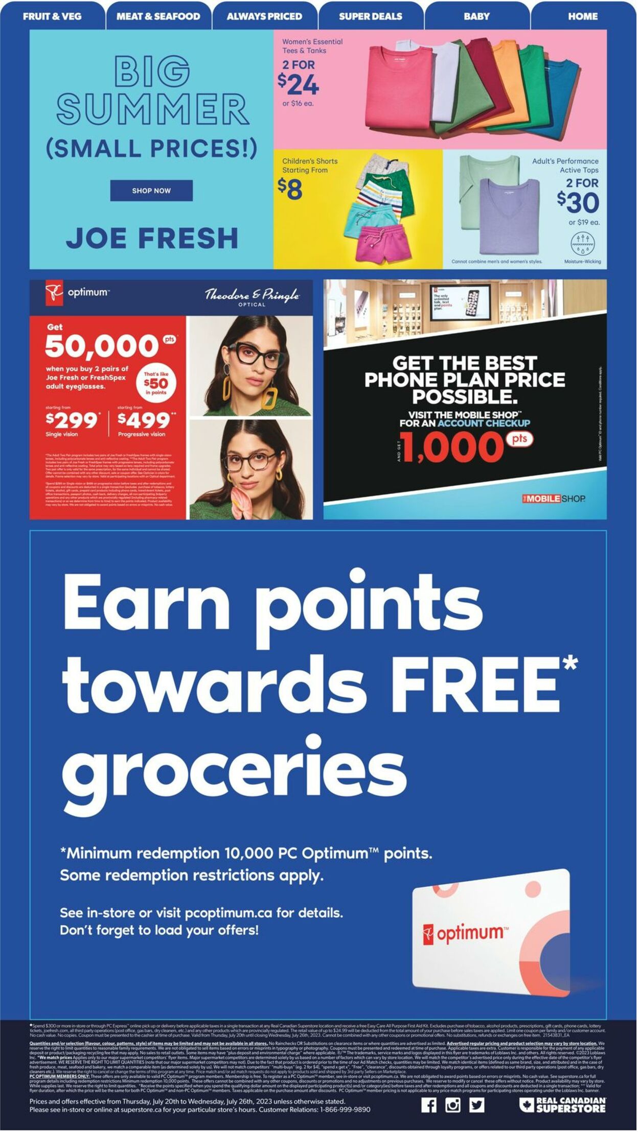 Real Canadian Superstore Flyer from 07/20/2023