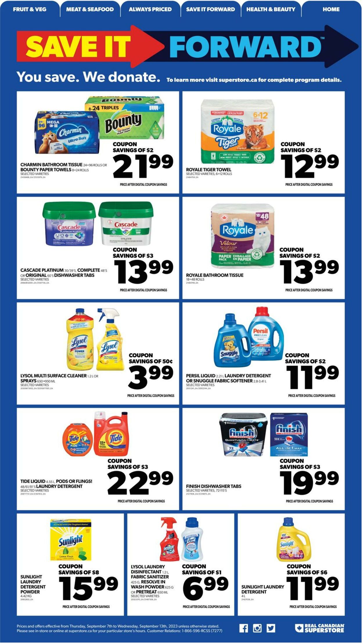 Real Canadian Superstore Flyer from 09/07/2023