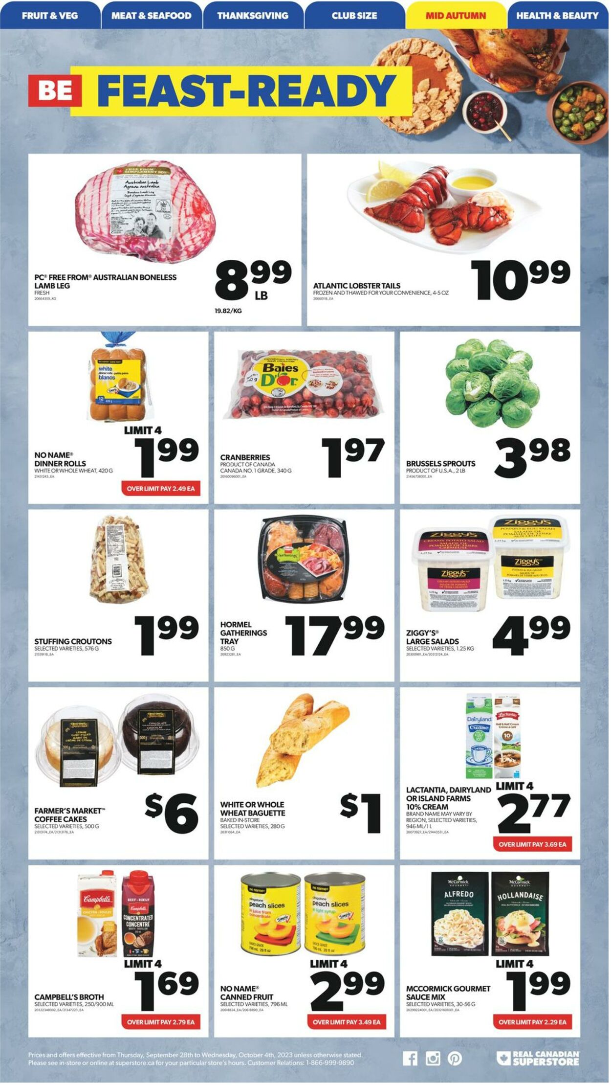Real Canadian Superstore Flyer from 09/28/2023