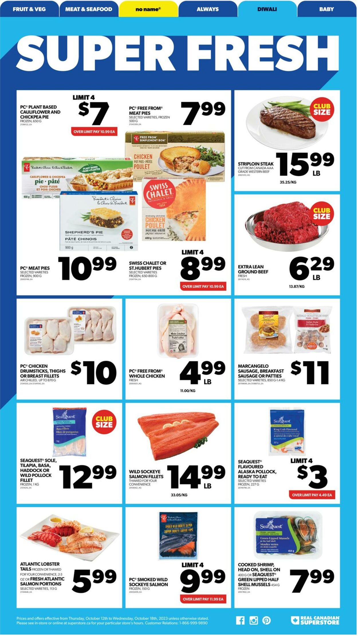 Real Canadian Superstore Flyer from 10/12/2023