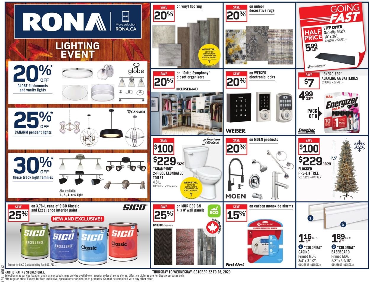 RONA Flyer from 10/22/2020