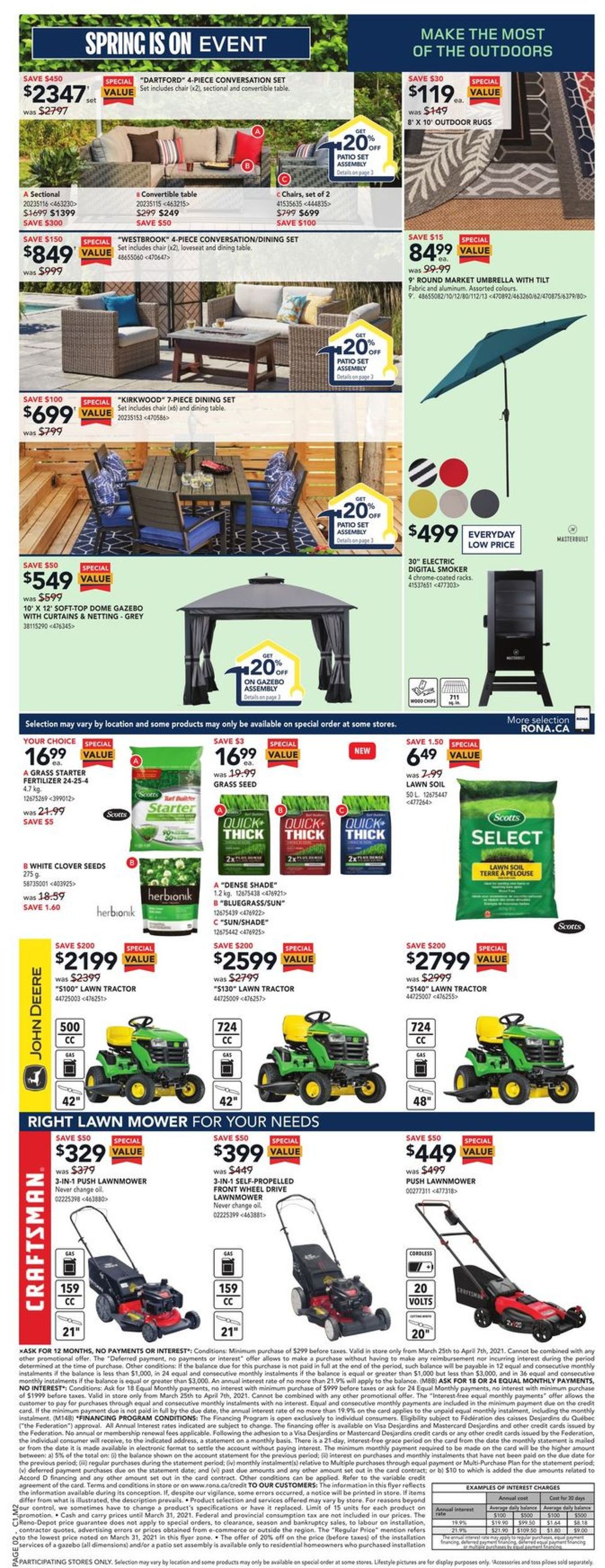 RONA Flyer from 03/25/2021