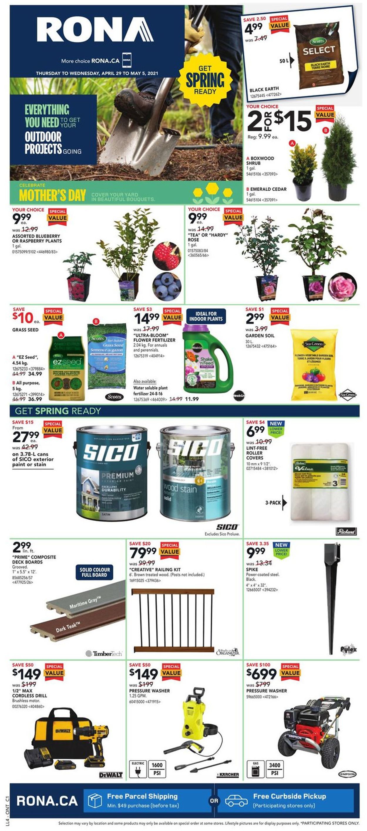 RONA Flyer from 04/29/2021