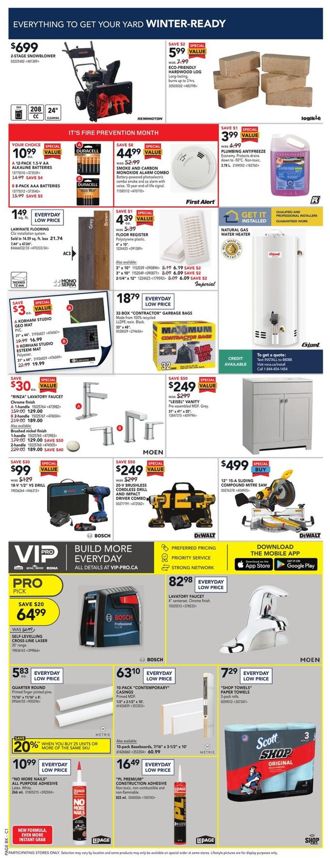 RONA Flyer from 10/21/2021