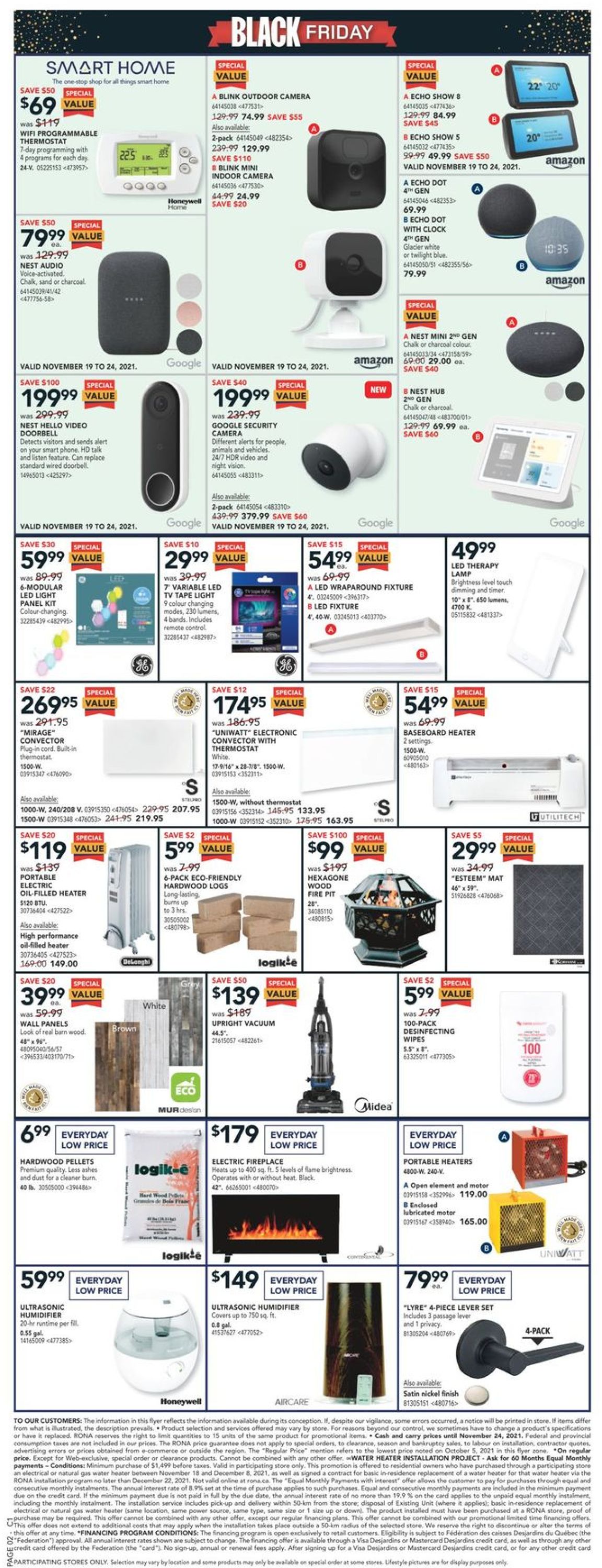 RONA Flyer from 11/18/2021