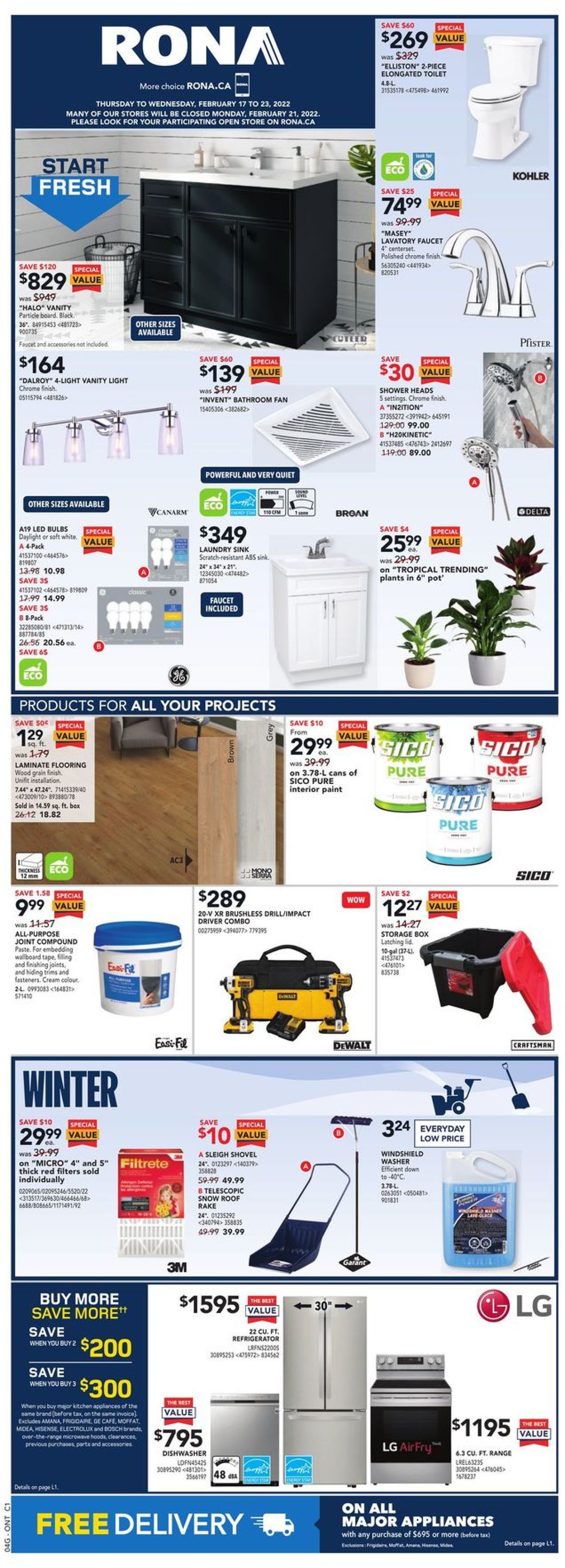 RONA Flyer from 02/17/2022