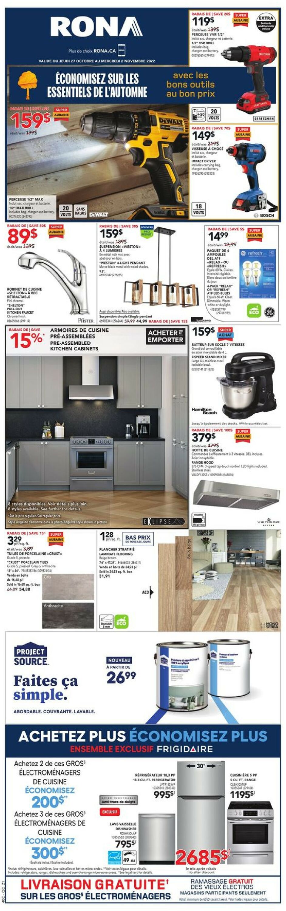 RONA Flyer from 10/27/2022