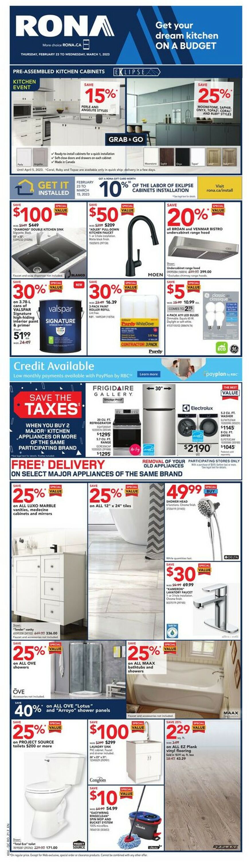RONA Flyer from 02/23/2023