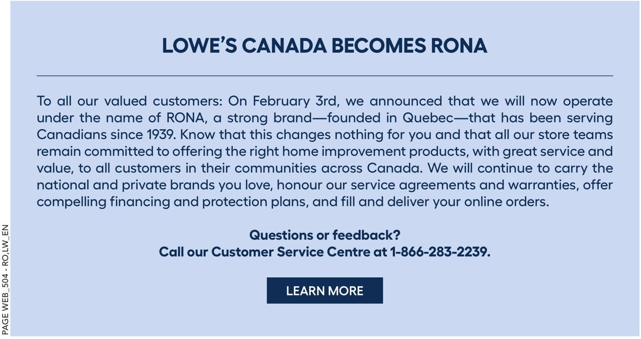 RONA Flyer from 06/01/2023