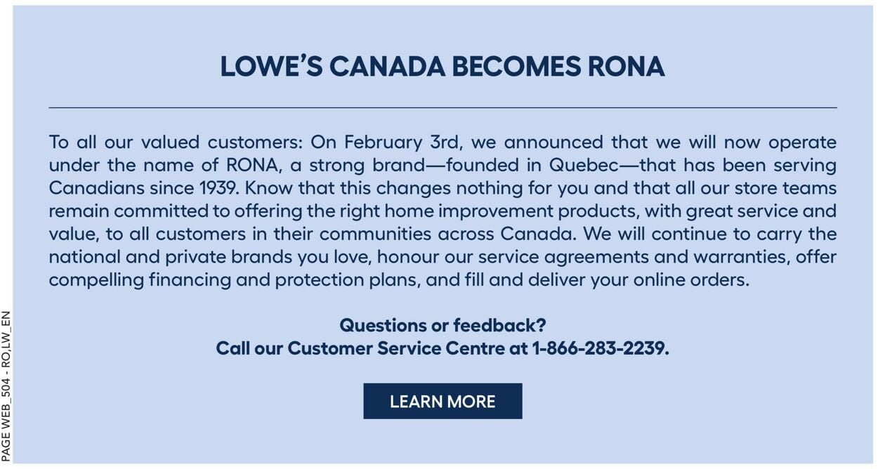 RONA Flyer from 08/03/2023