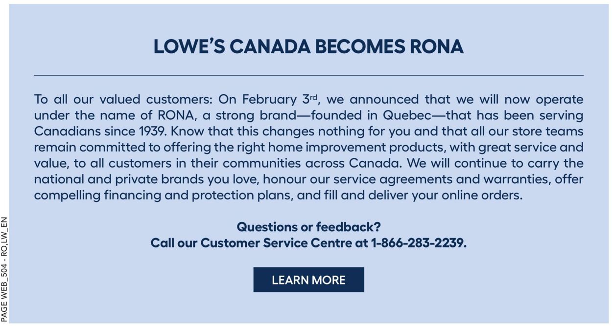 RONA Flyer from 08/17/2023