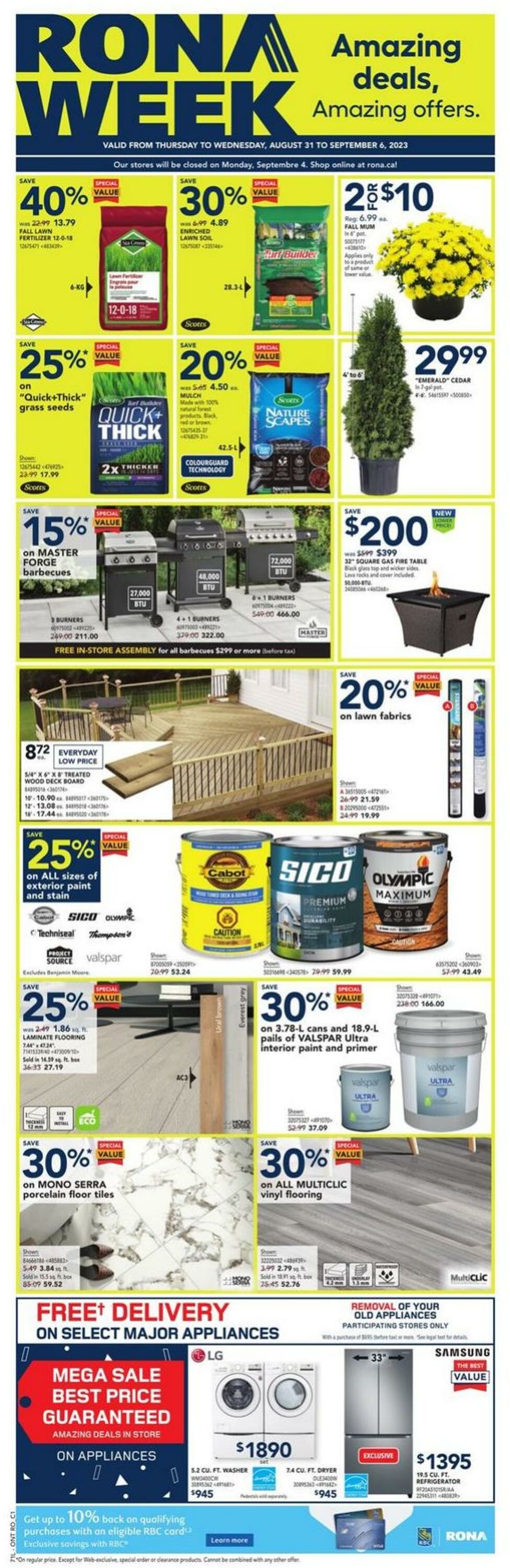 RONA Flyer from 08/31/2023