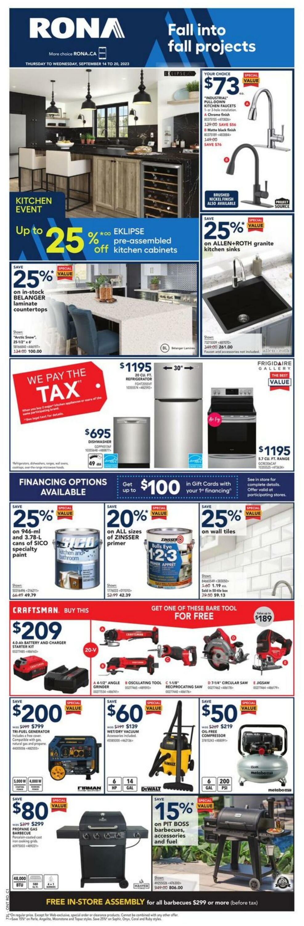 RONA Flyer from 09/14/2023
