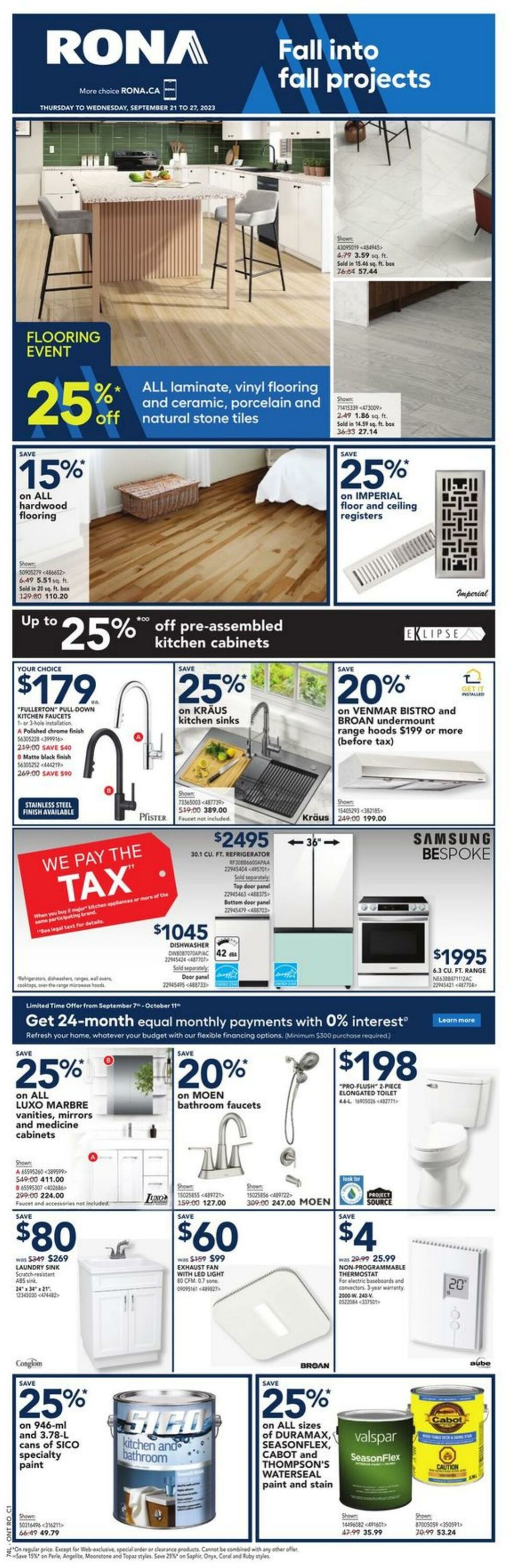 RONA Flyer from 09/21/2023