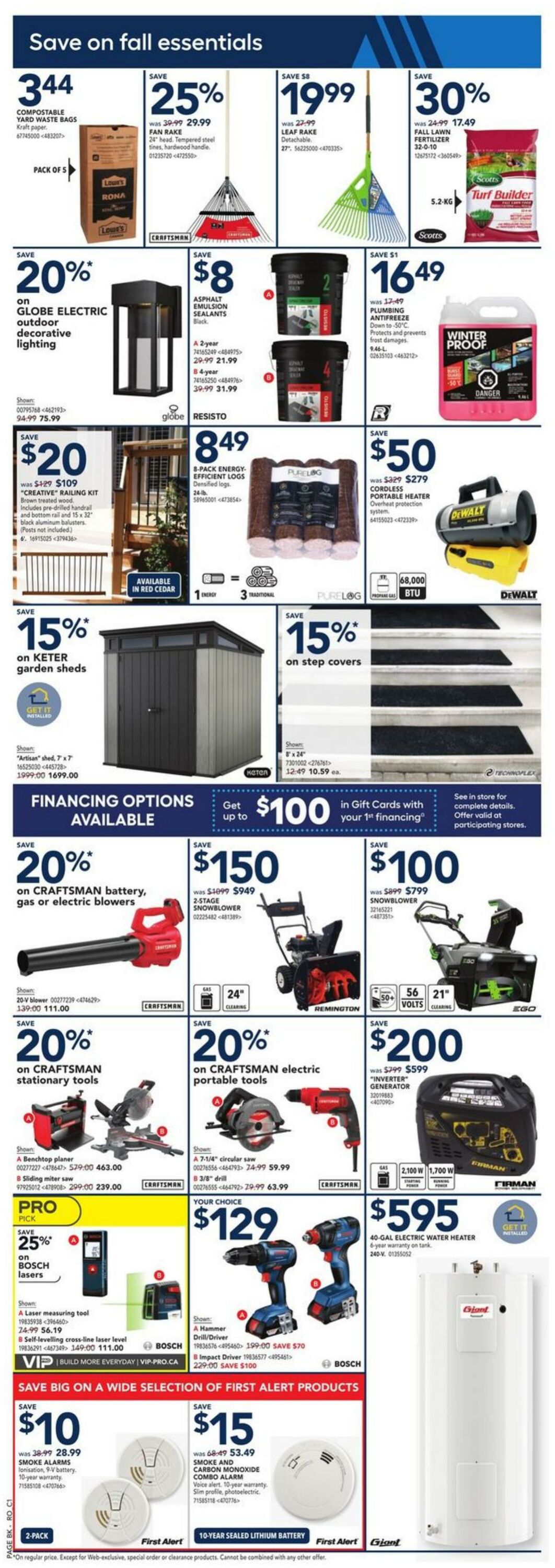 RONA Flyer from 09/28/2023
