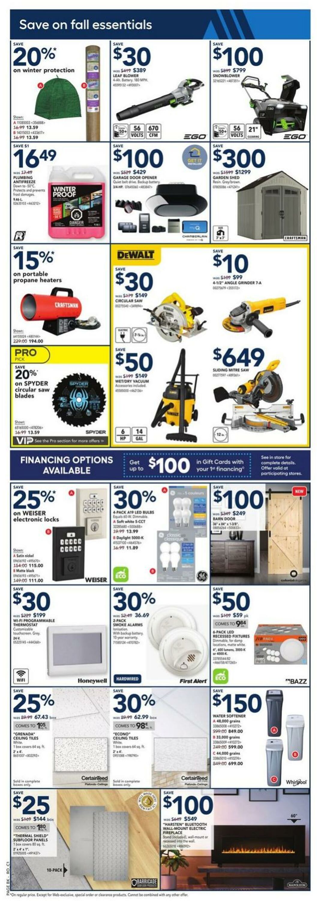 RONA Flyer from 10/12/2023