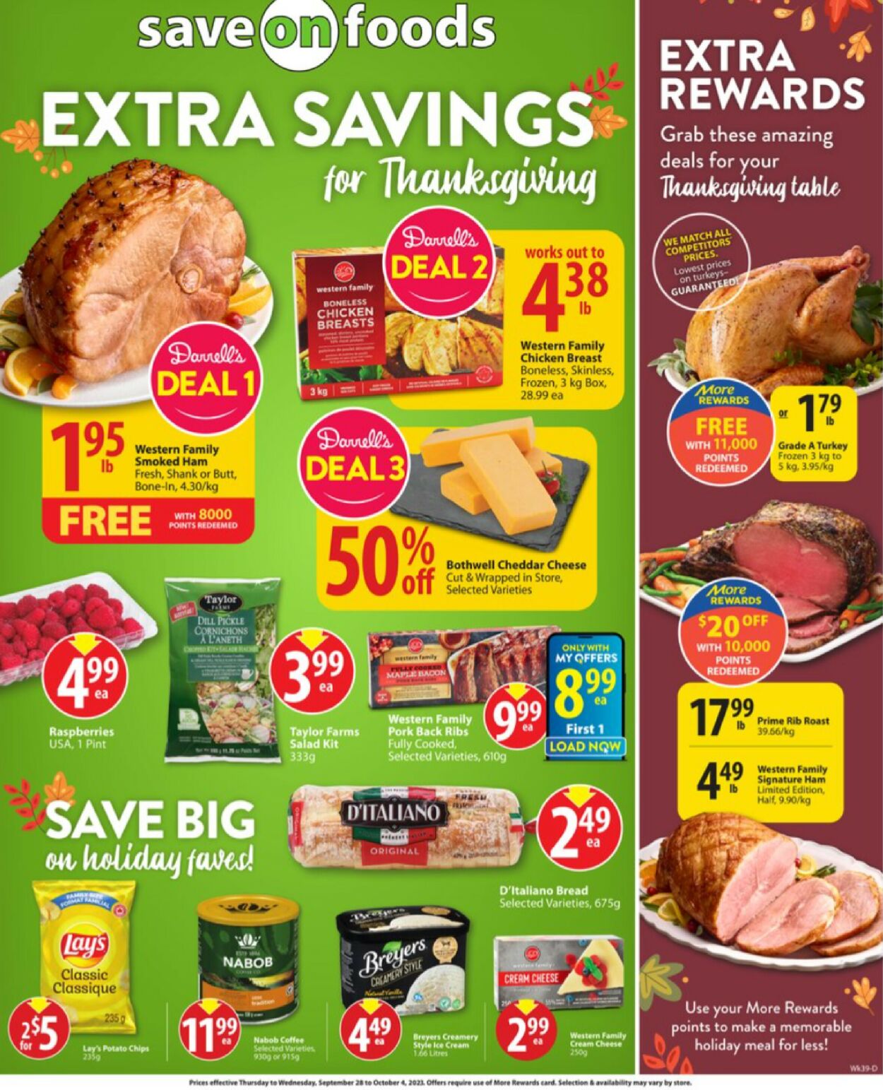 Save-On-Foods Flyer from 09/28/2023