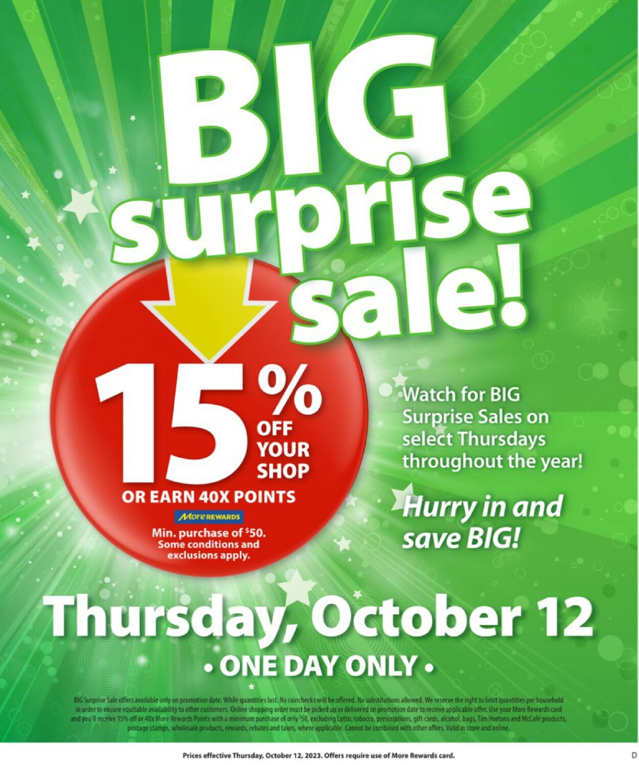 Save-On-Foods Flyer from 10/12/2023
