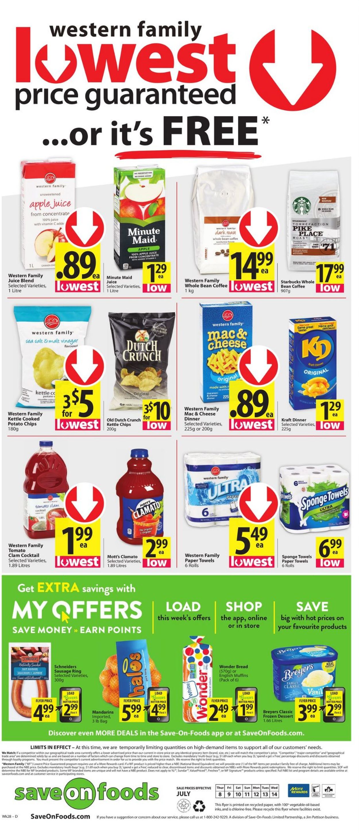 Save-On-Foods Flyer from 07/08/2021