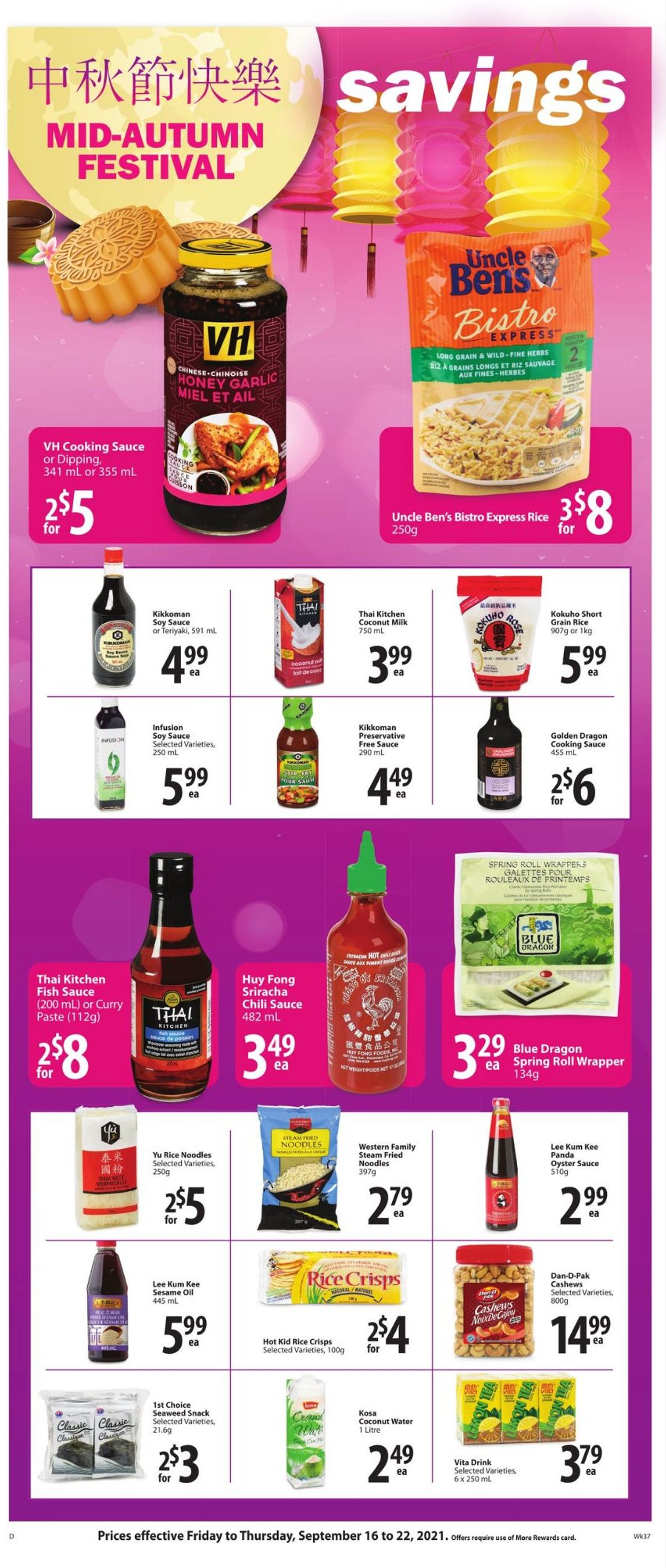 Save-On-Foods Flyer from 09/16/2021