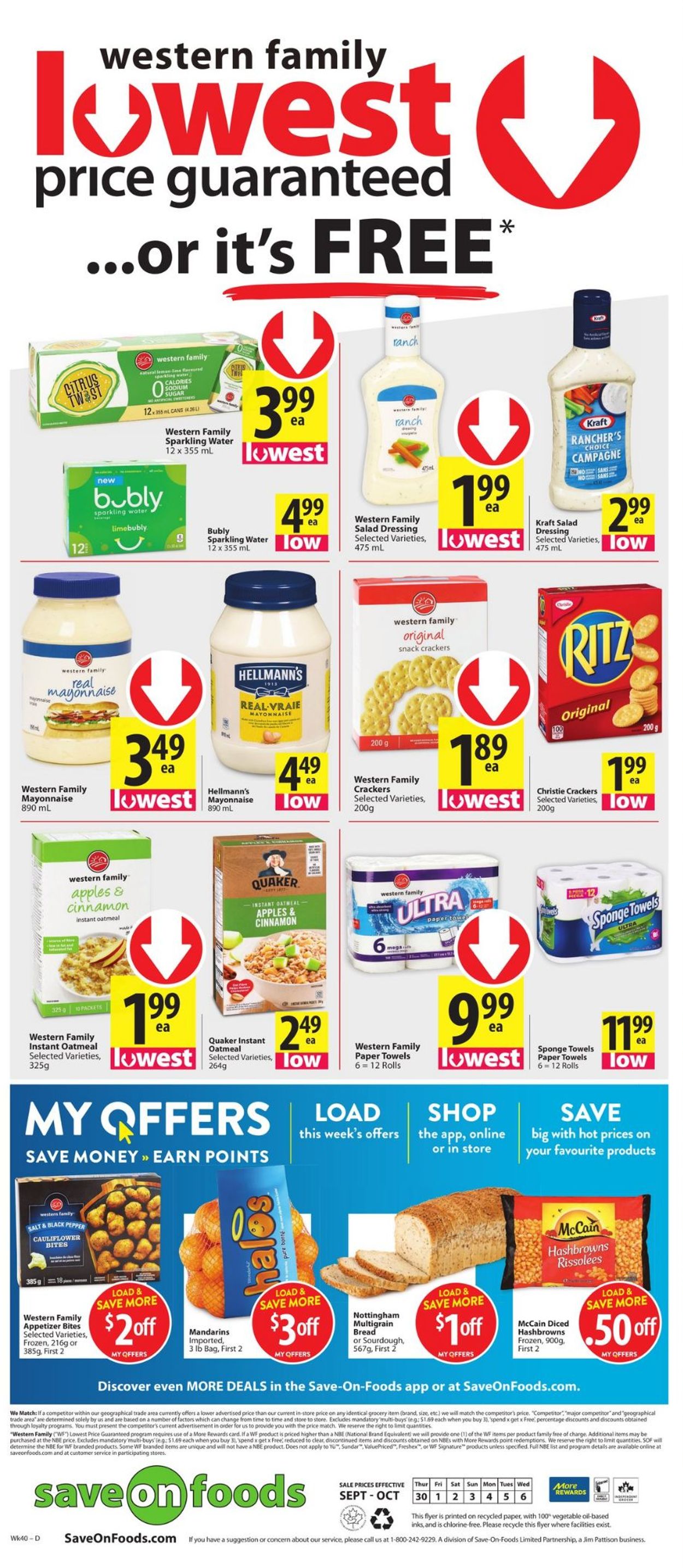 Save-On-Foods Flyer from 09/30/2021