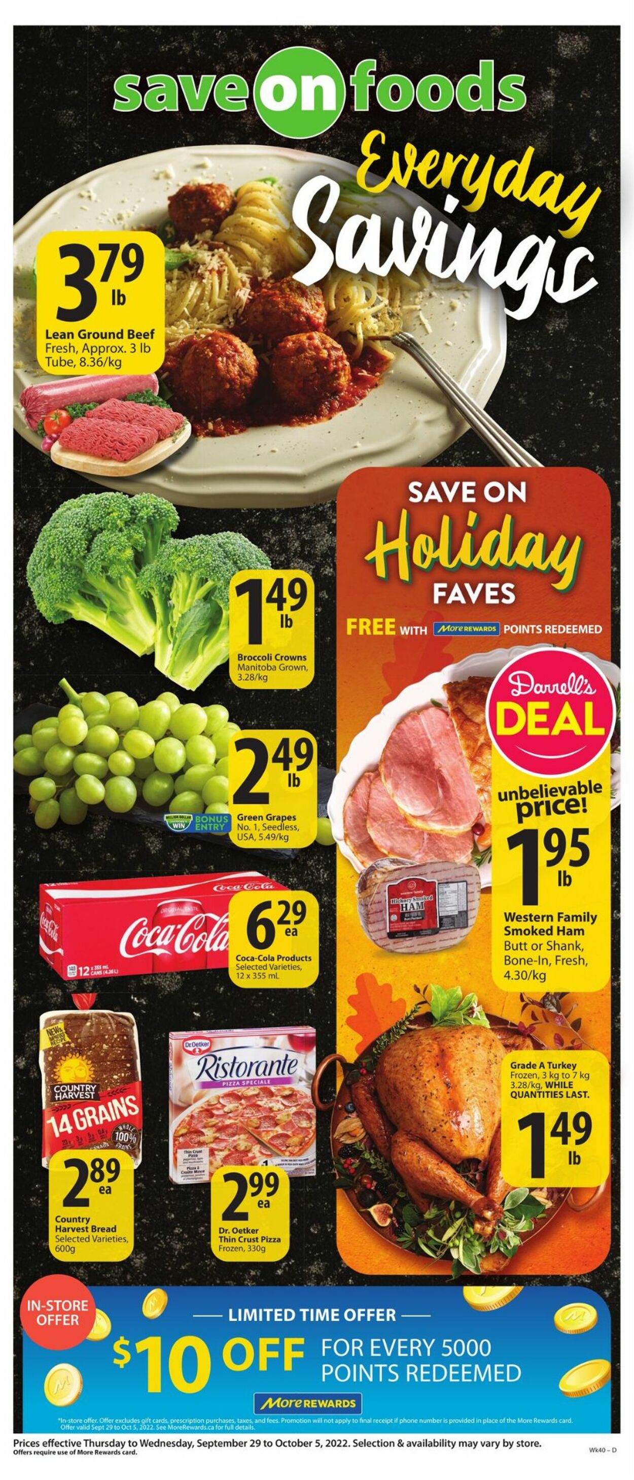 Save-On-Foods Flyer from 09/29/2022