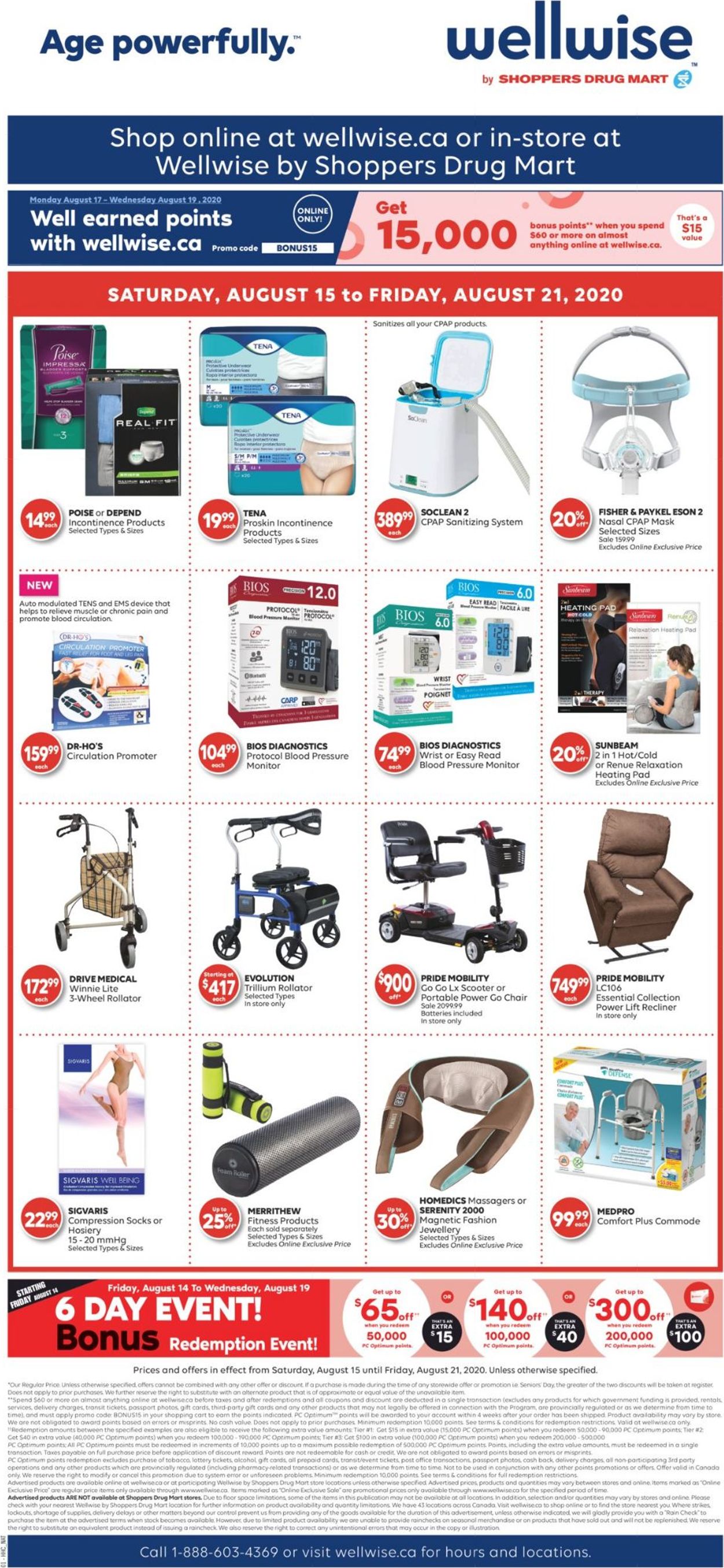 Shoppers Flyer from 08/15/2020