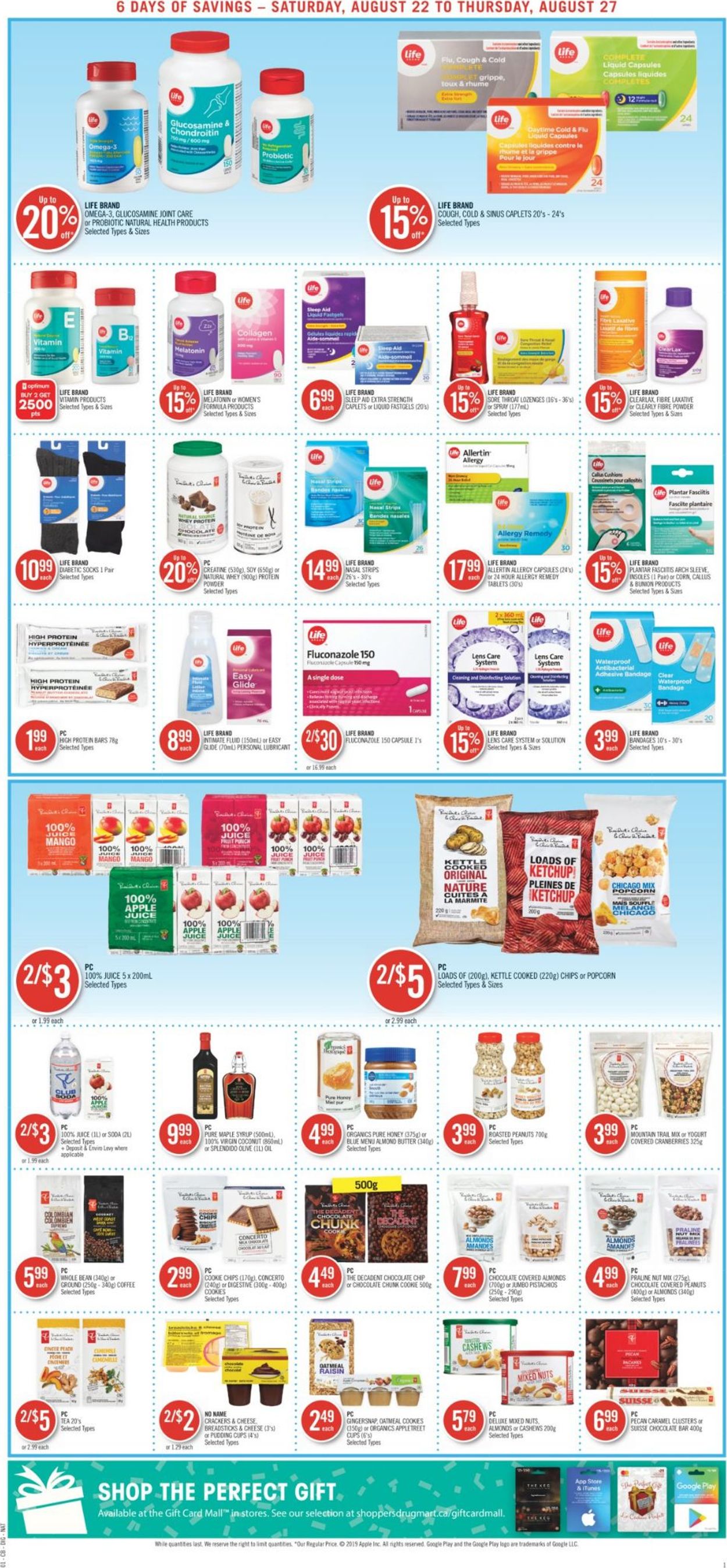 Shoppers Flyer from 08/22/2020