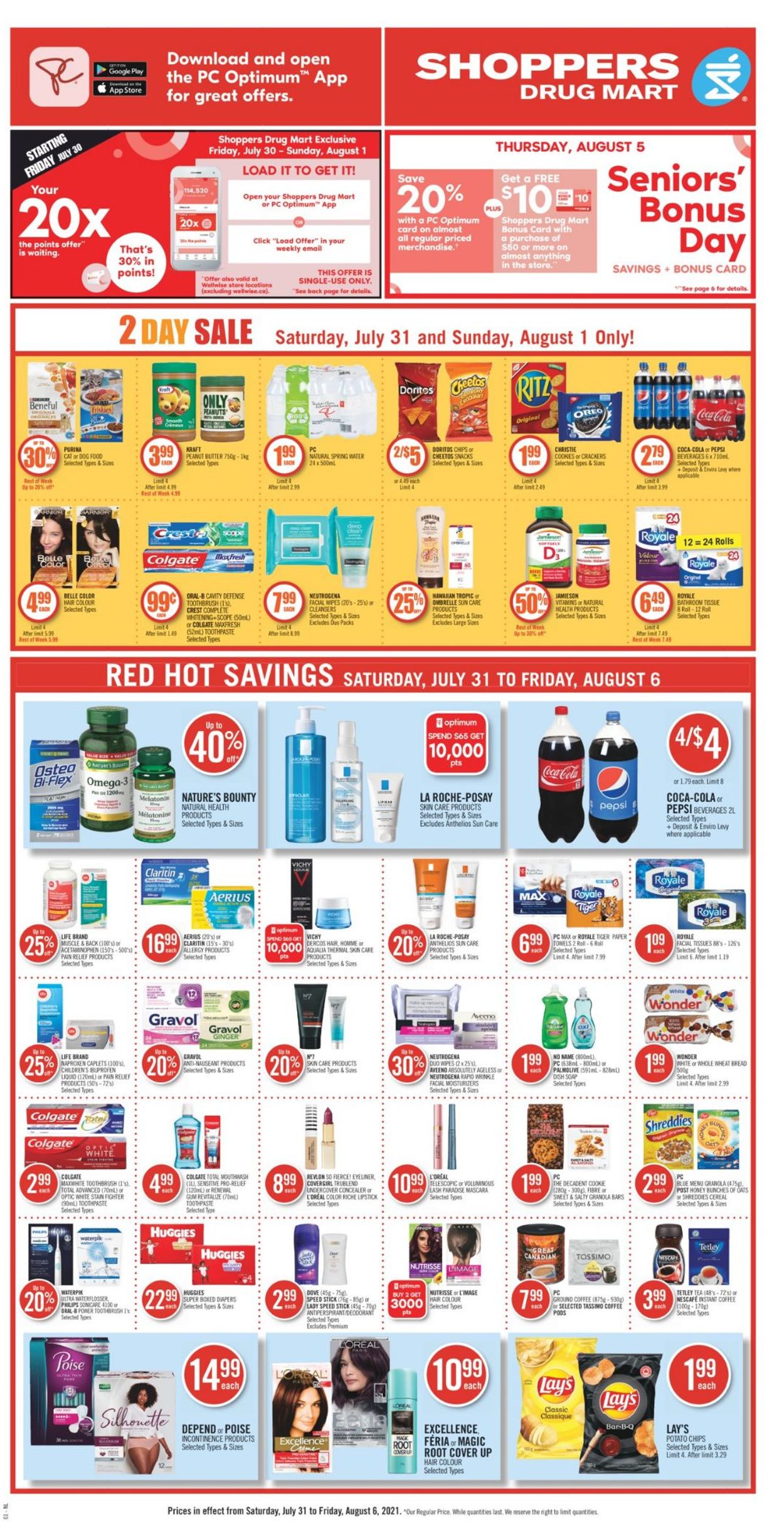 Shoppers Flyer from 07/31/2021