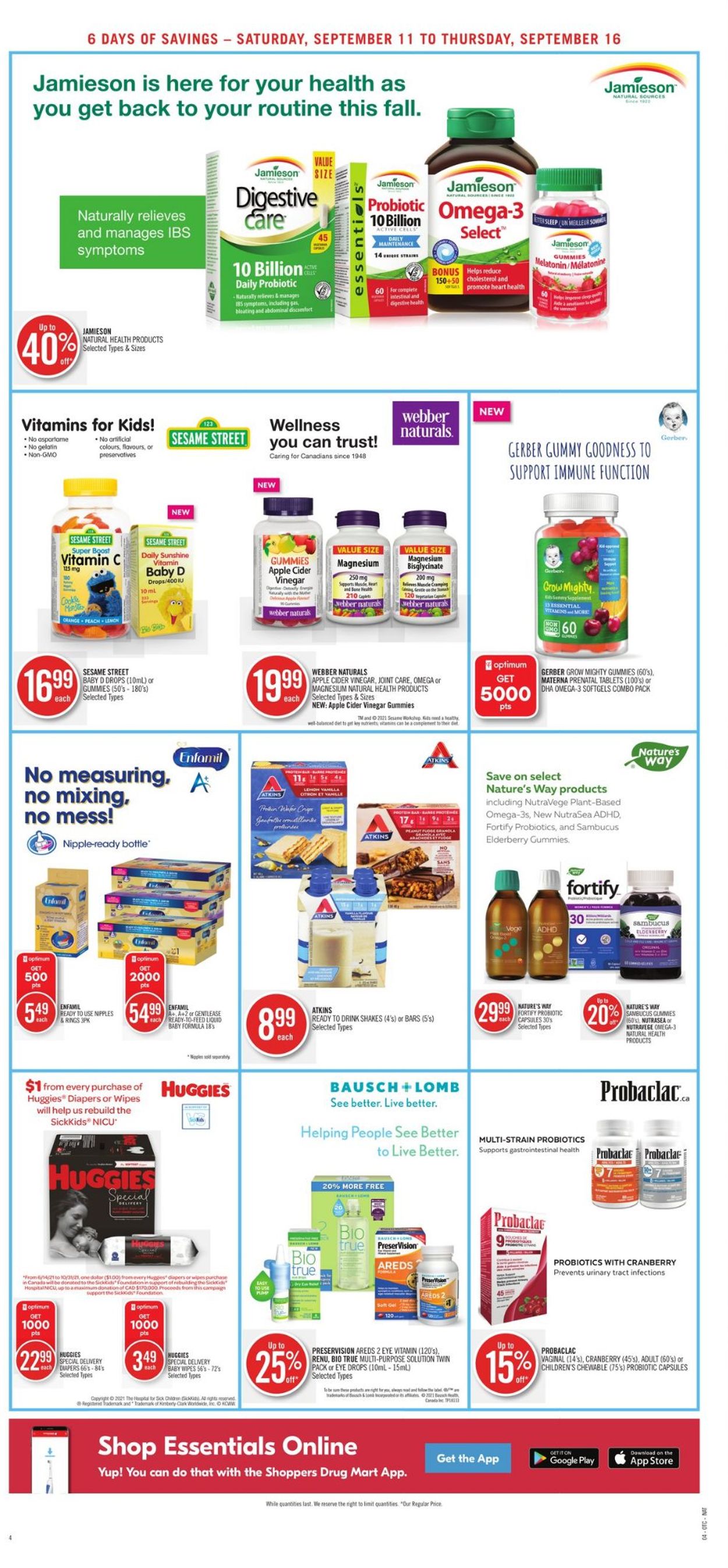 Shoppers Flyer from 09/11/2021