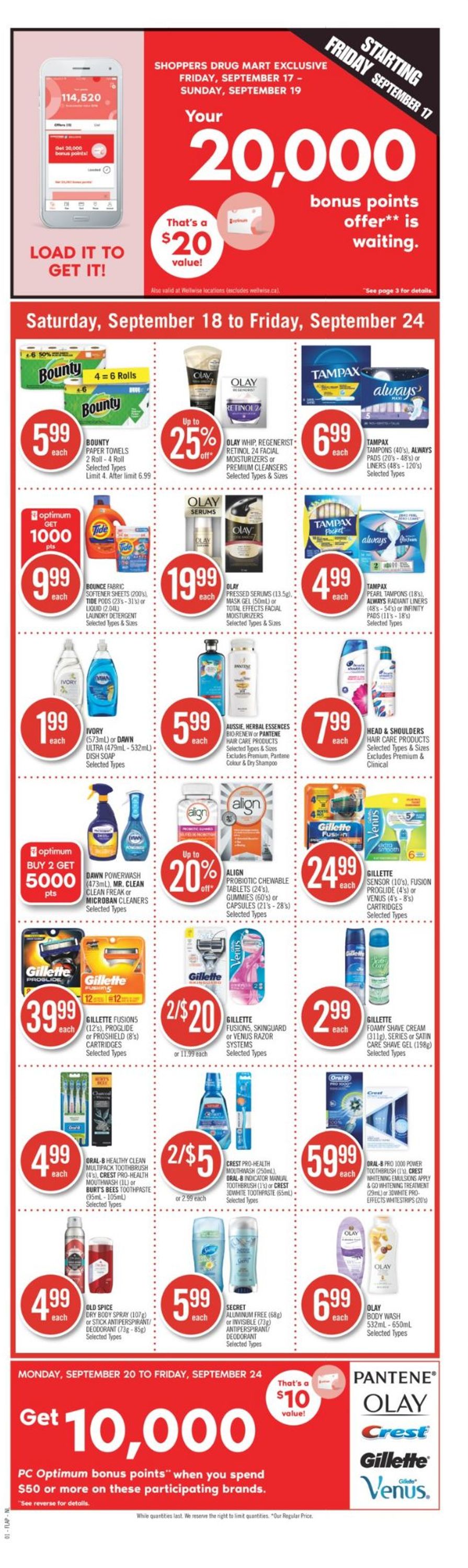 Shoppers Flyer from 09/18/2021