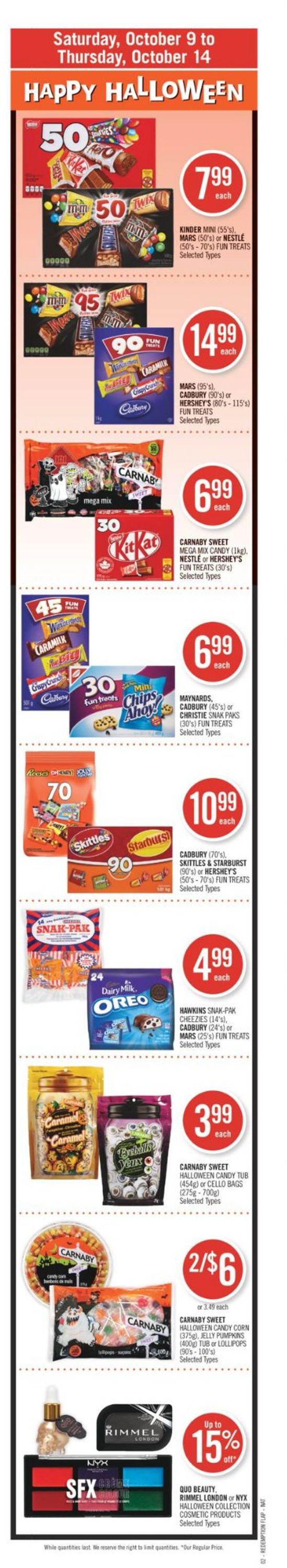 Shoppers Flyer from 10/09/2021