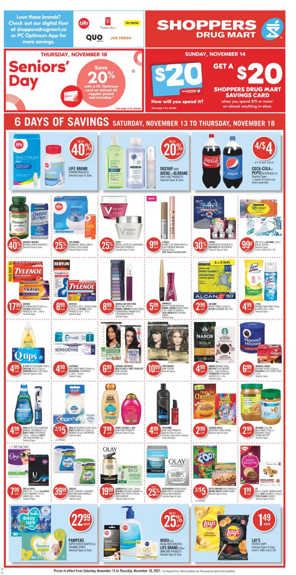 Shoppers Flyer from 11/13/2021
