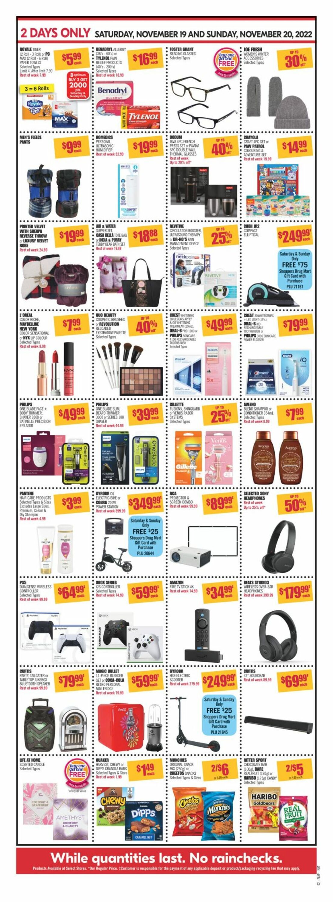 Shoppers Flyer from 11/19/2022