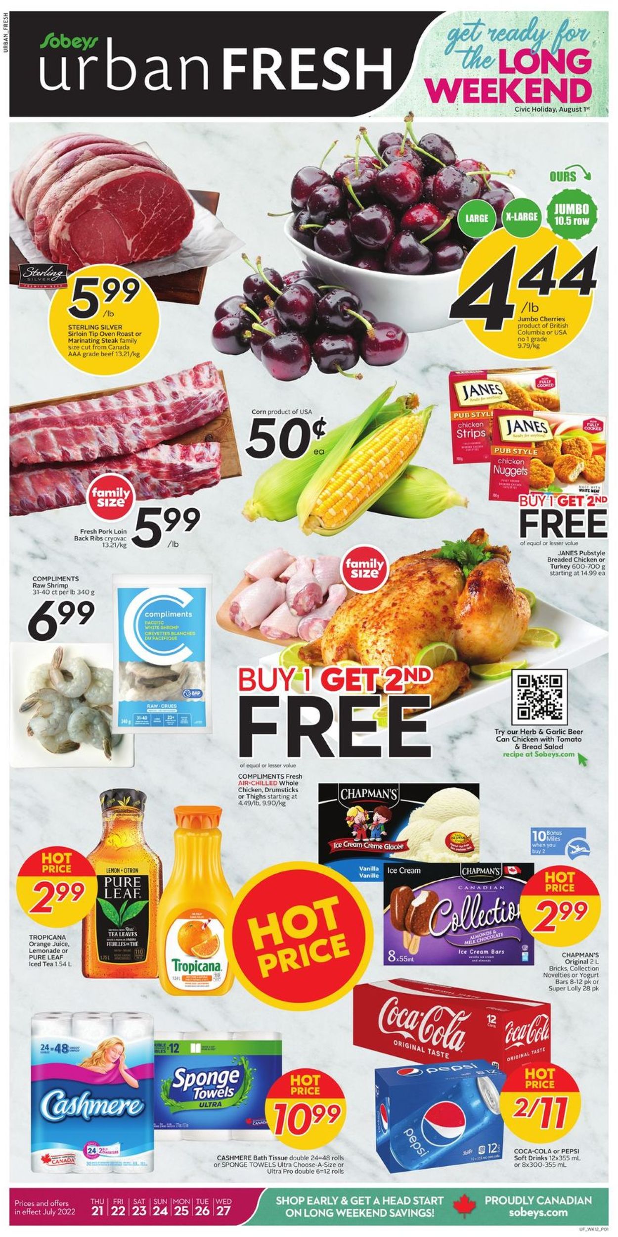 Sobeys Flyer from 07/21/2022