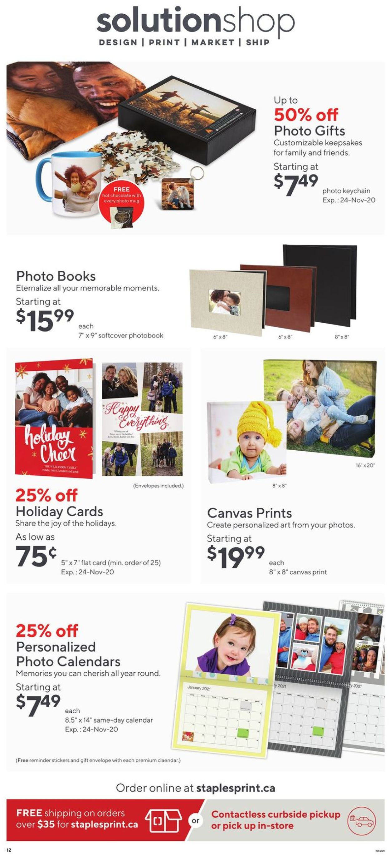 Staples Flyer from 11/18/2020