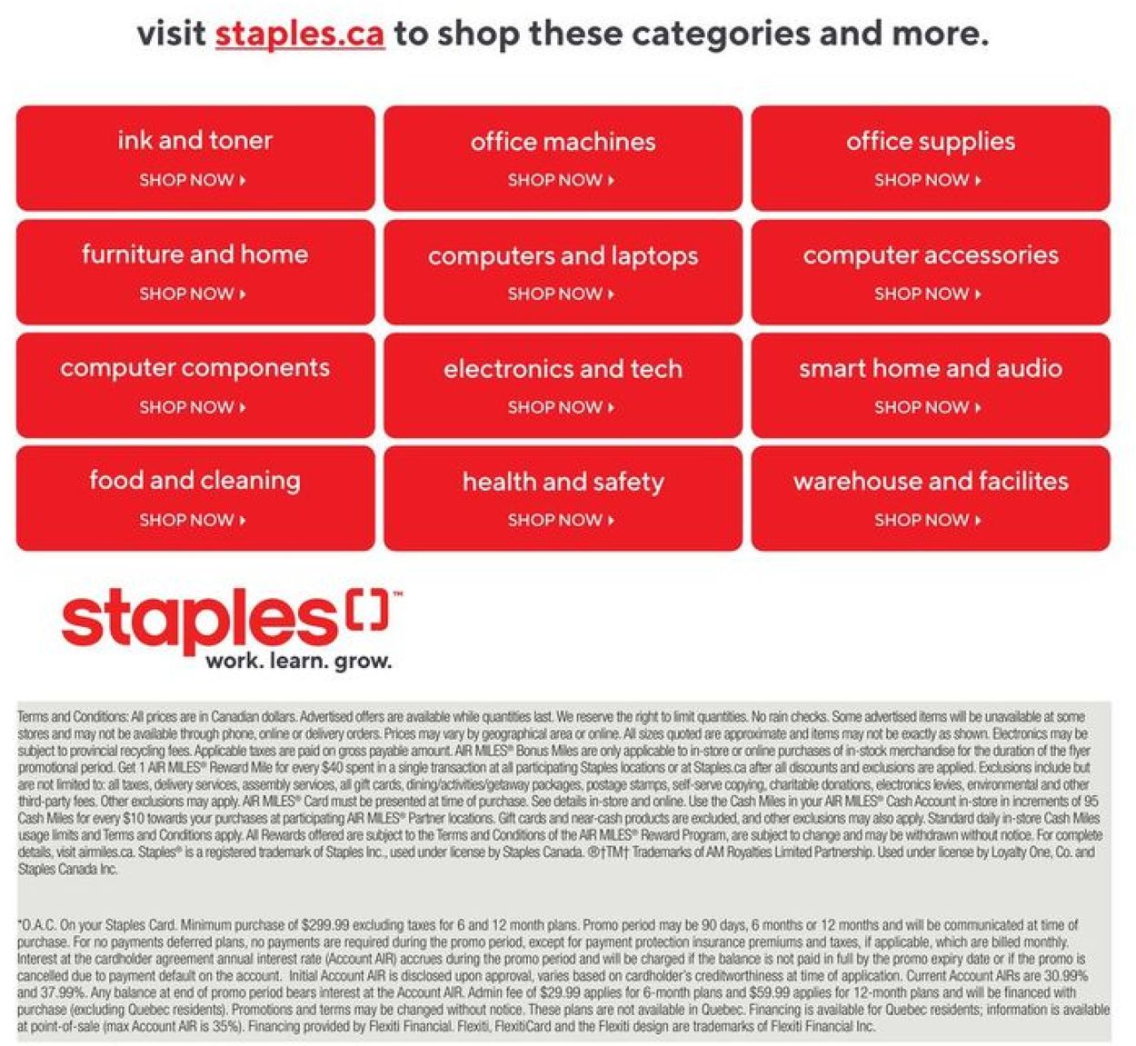 Staples Flyer from 01/13/2021