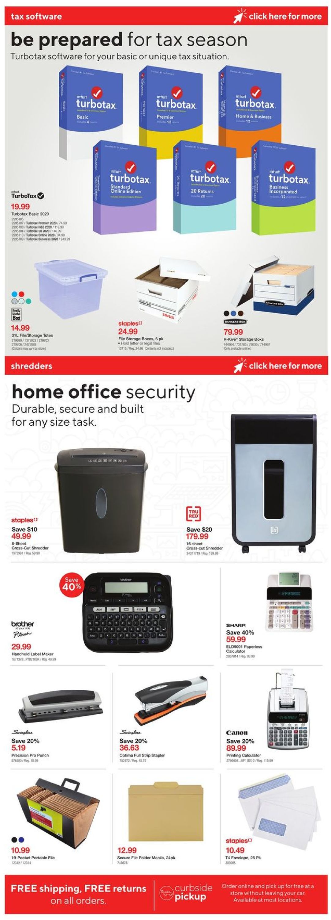 Staples Flyer from 01/27/2021