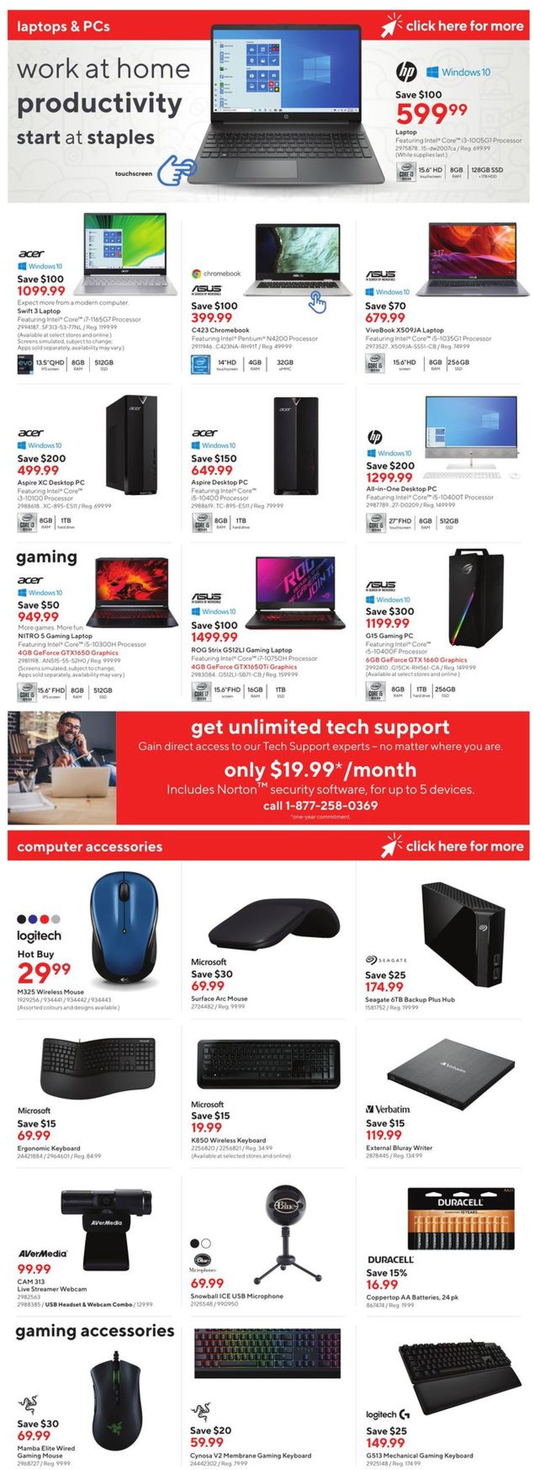 Staples Flyer from 02/24/2021