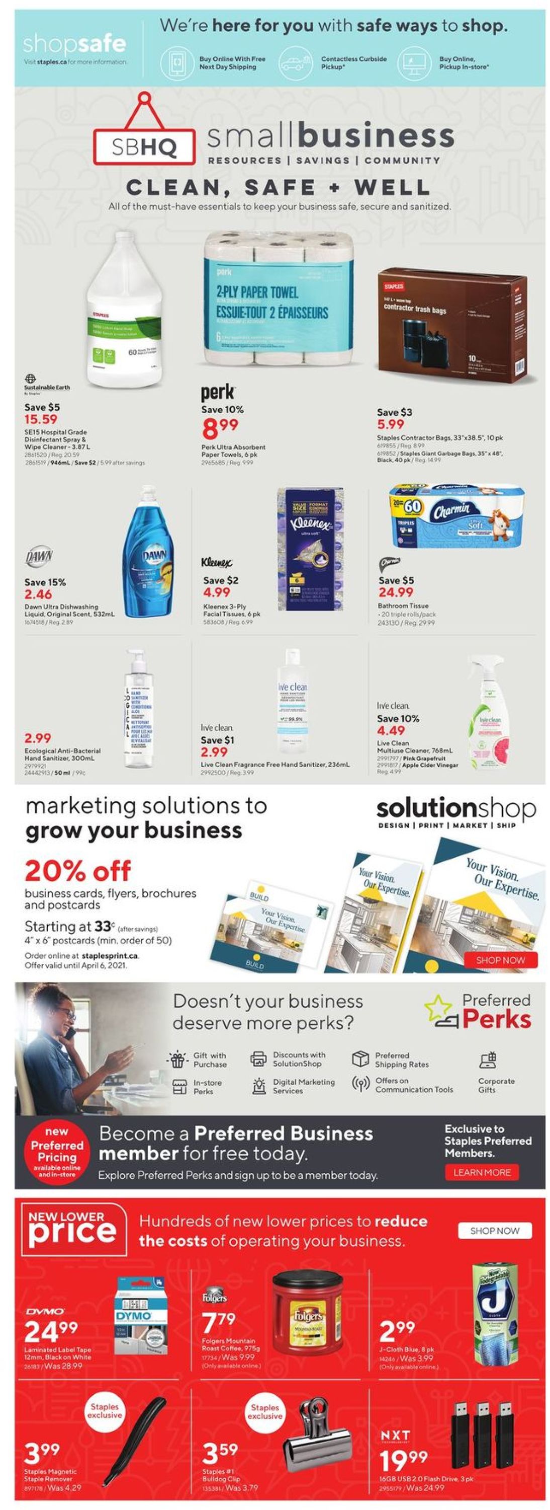 Staples Flyer from 03/17/2021