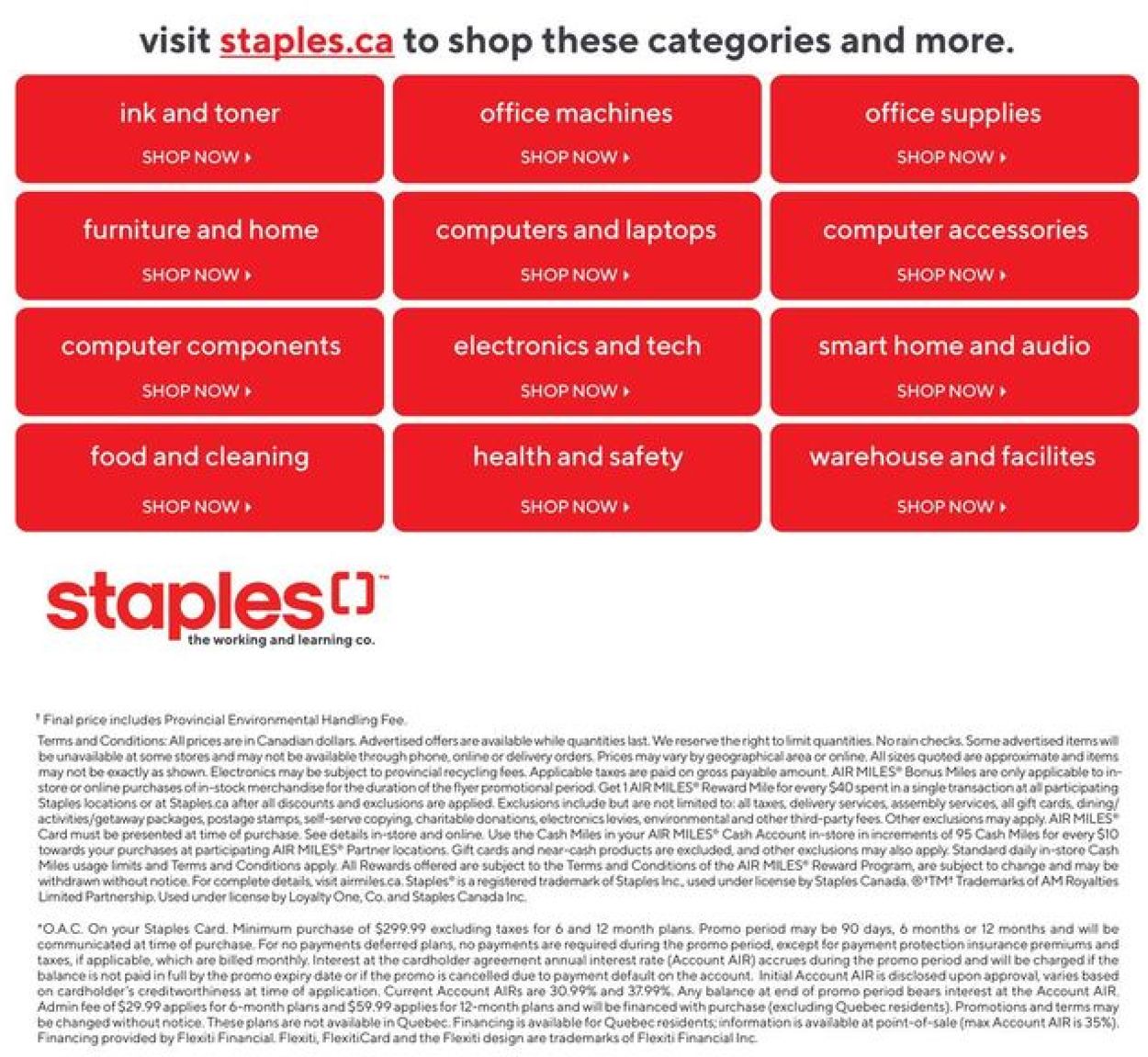 Staples Flyer from 07/07/2021