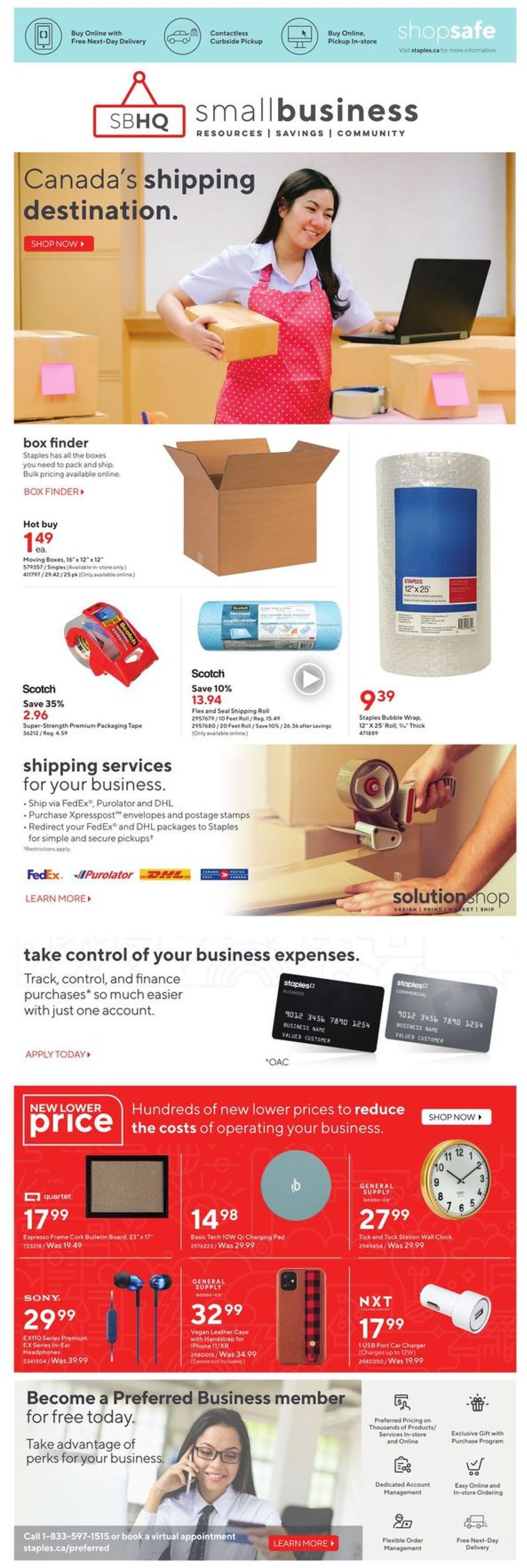 Staples Flyer from 07/28/2021