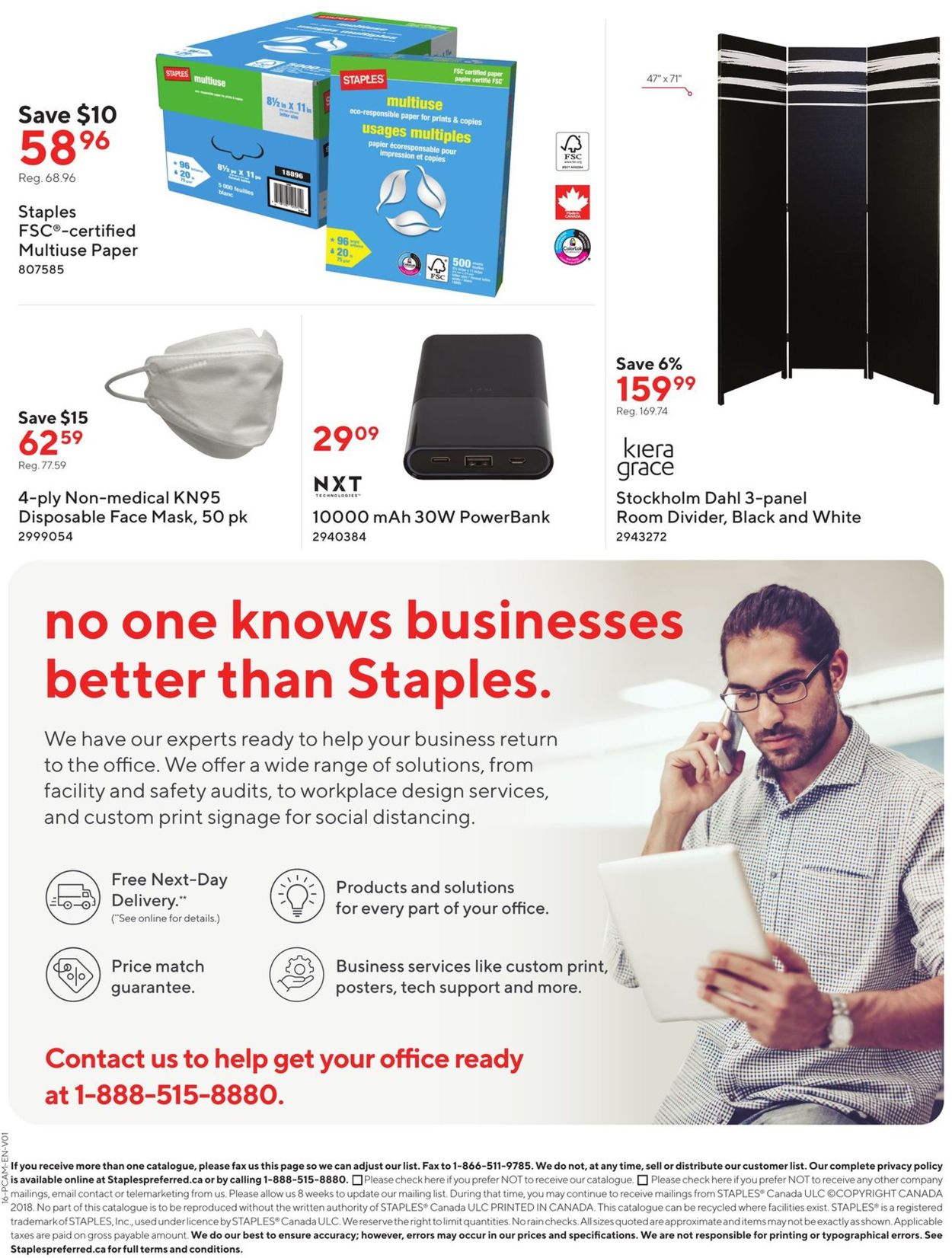 Staples Flyer from 09/01/2021