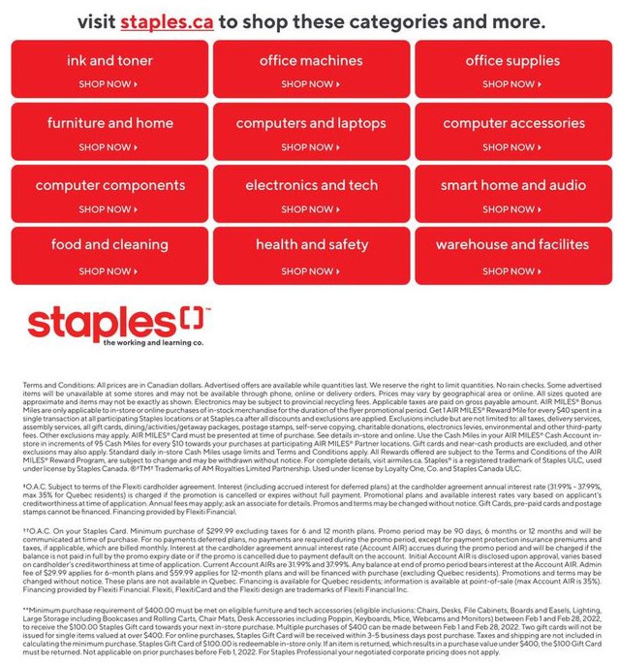 Staples Flyer from 02/02/2022