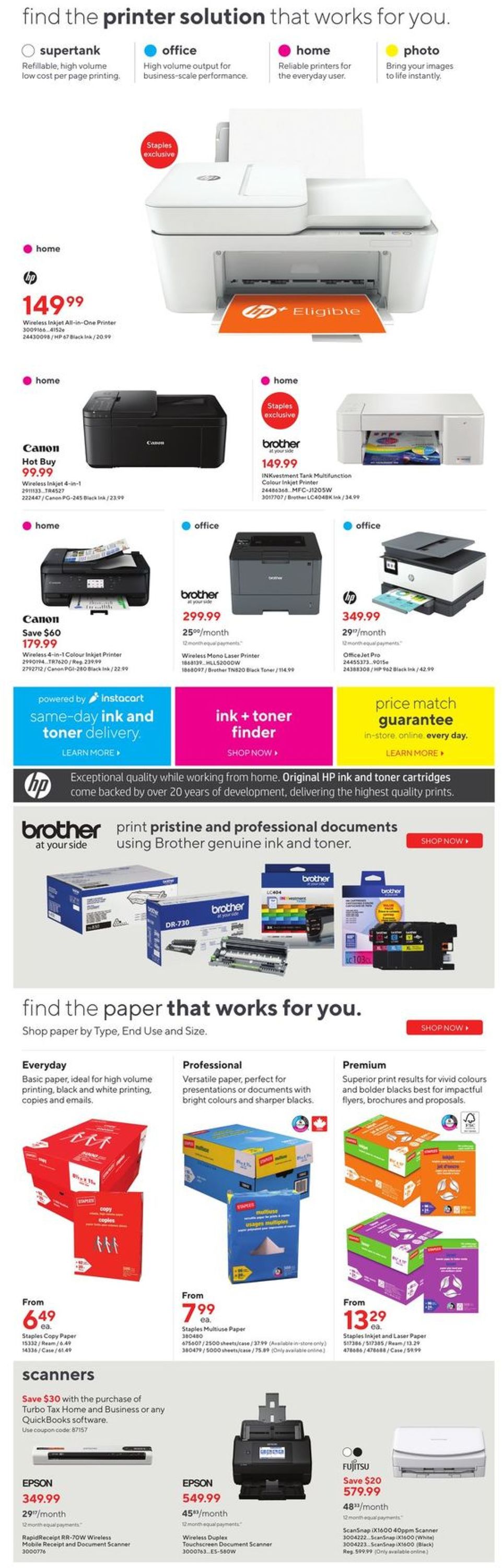 Staples Flyer from 02/16/2022
