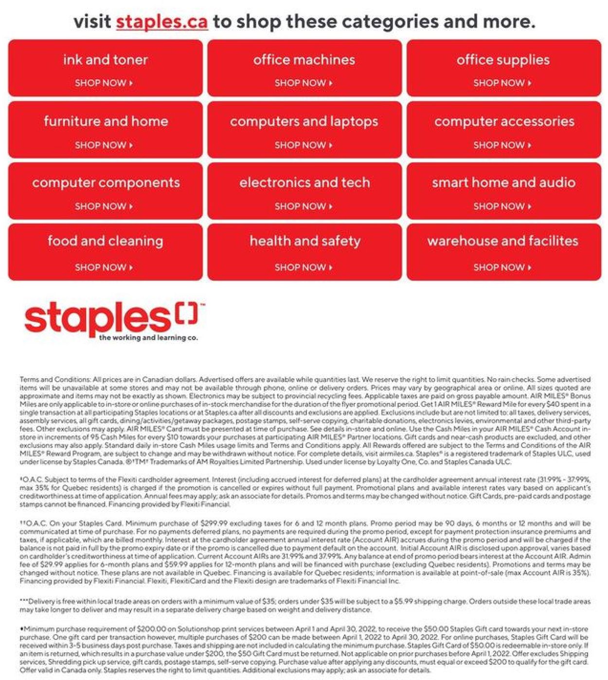 Staples Flyer from 04/27/2022